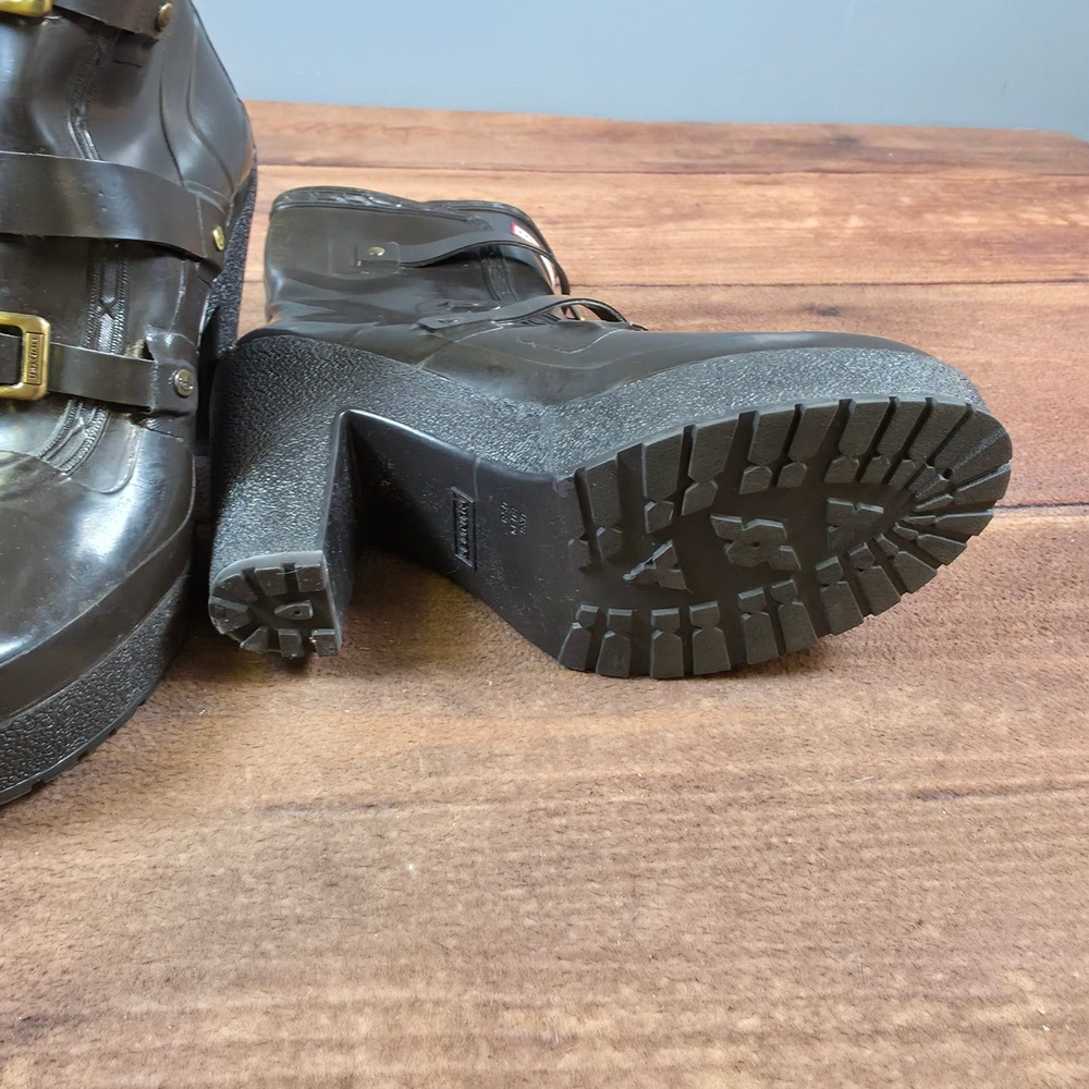 RARE COLLECTOR Hunter Georgie Wellies High Heel Rain Boots SIZE 8 - Picture 8 of 10